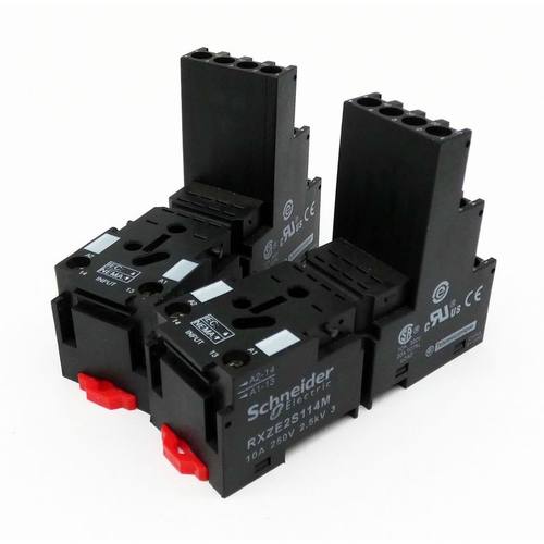 2x Schneider Electric RXZE2S114M 10A 250V 2,5kV Relaissockel
