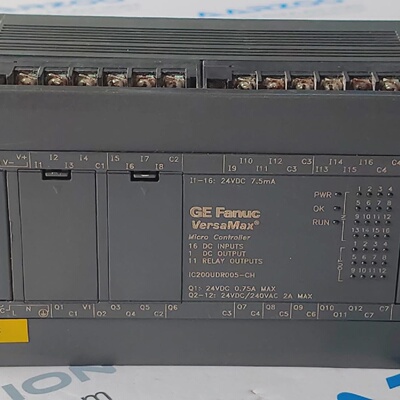 GE FANUC VERSAMAX IC200UDR005CH MICRO CONTROLLER 28 POINT PL
