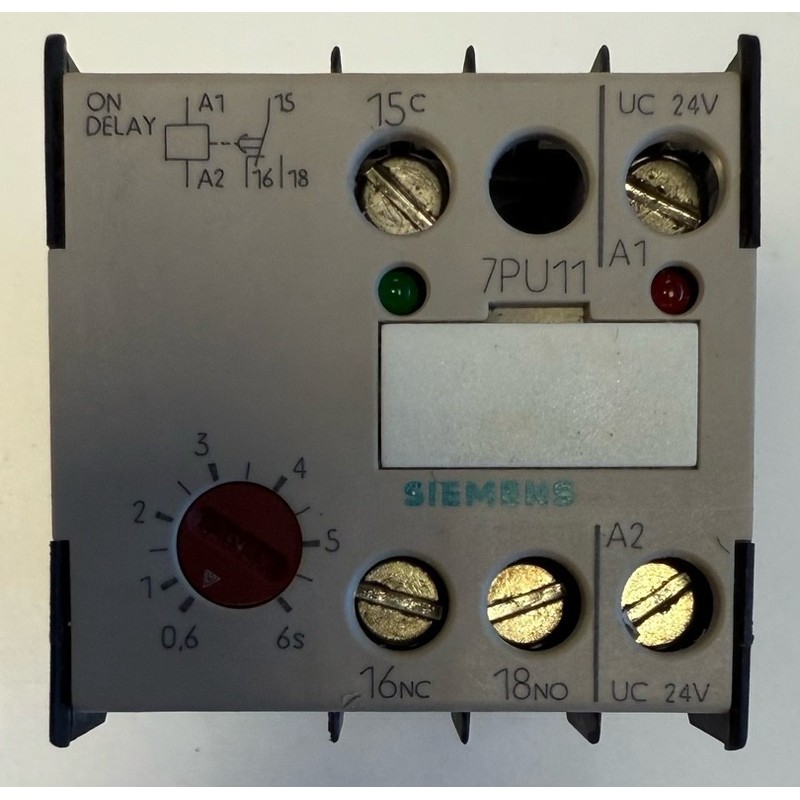 Siemens Zeitrelais / 24V / 50/60Hz / 0,6s...6s / 7PU1140-1AB