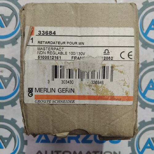 New Merlin Gerin 33684 Time Delay Unit MNRUVR 100130V ACDC