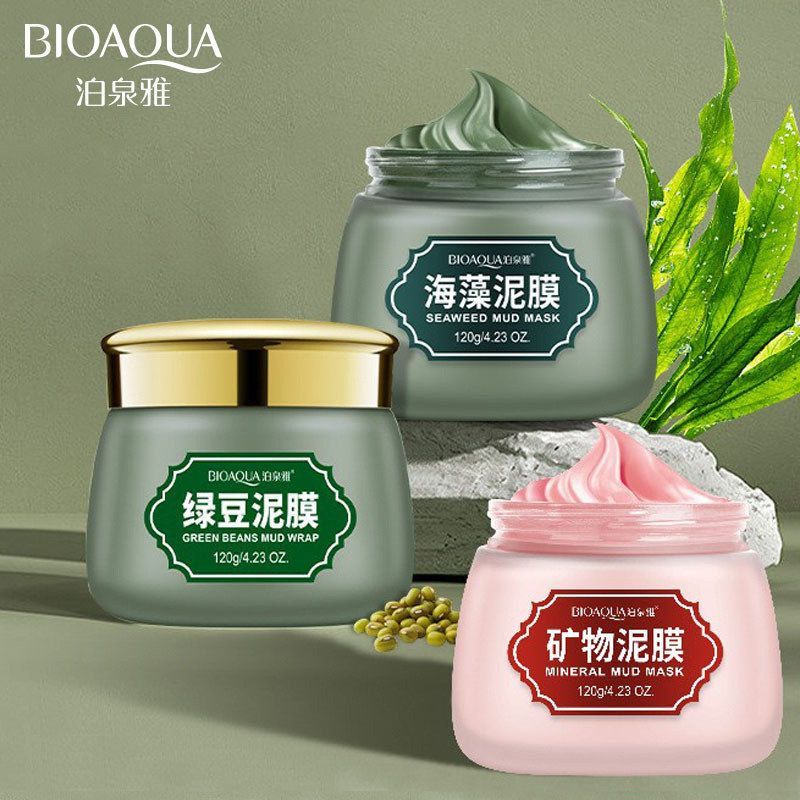 泊泉雅舒缓泥膜系列深层清洁毛孔淡化黑头滋润洁净涂抹清洁面膜