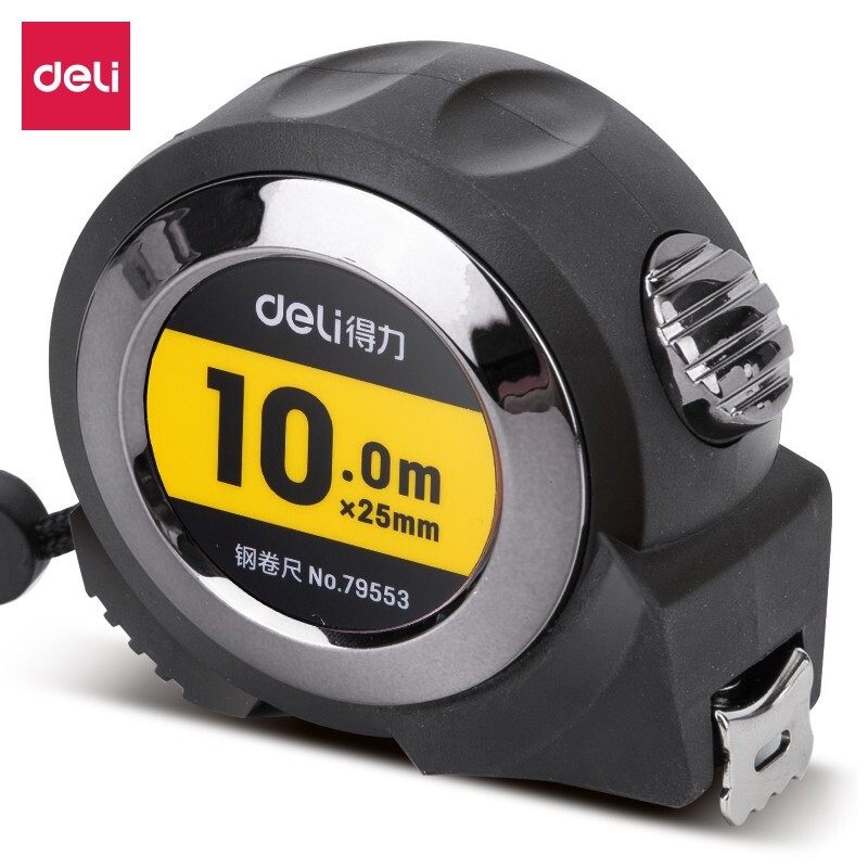 得力钢卷尺10米不锈钢卷尺子家用加厚加硬耐磨防摔拉尺自动 79553,五金/工具,卷尺,淘宝优惠券,粉丝福利购,淘宝优惠卷
