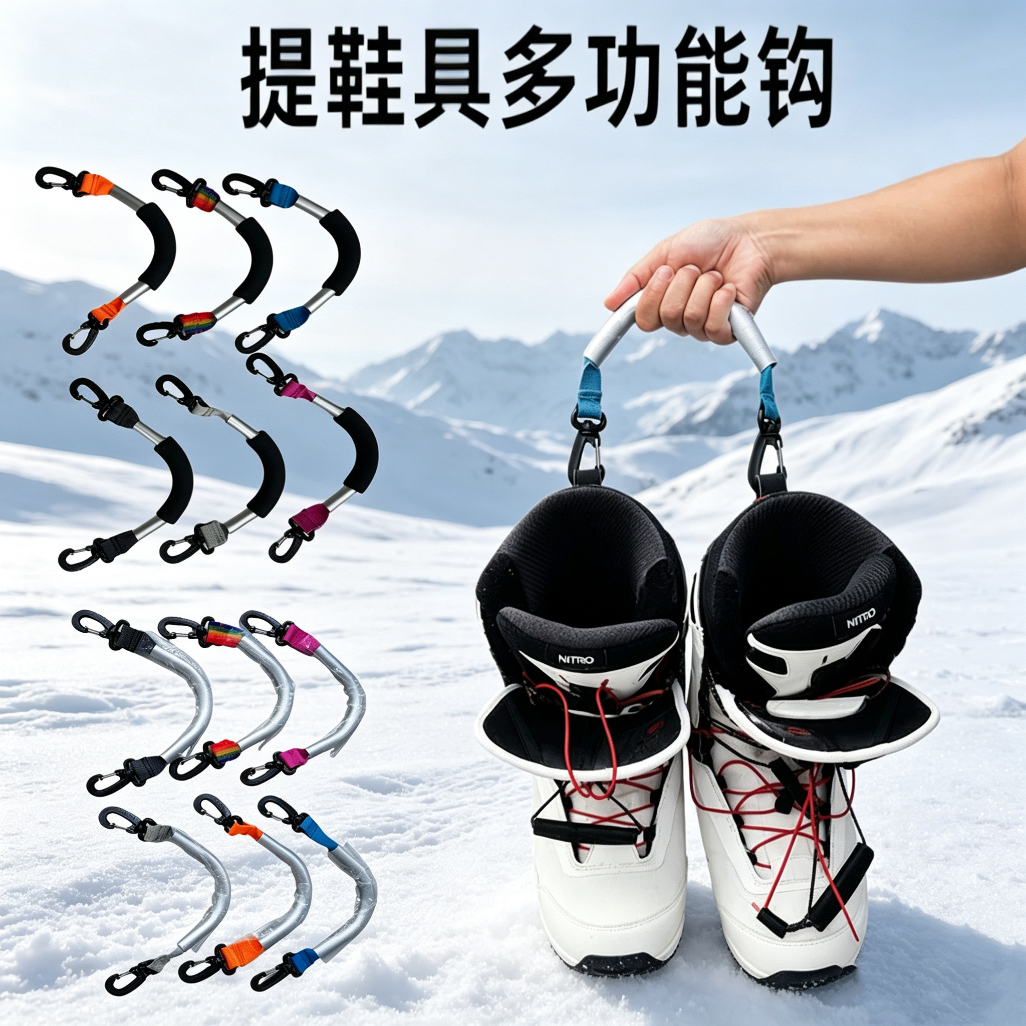 升级款省力滑雪鞋提鞋器