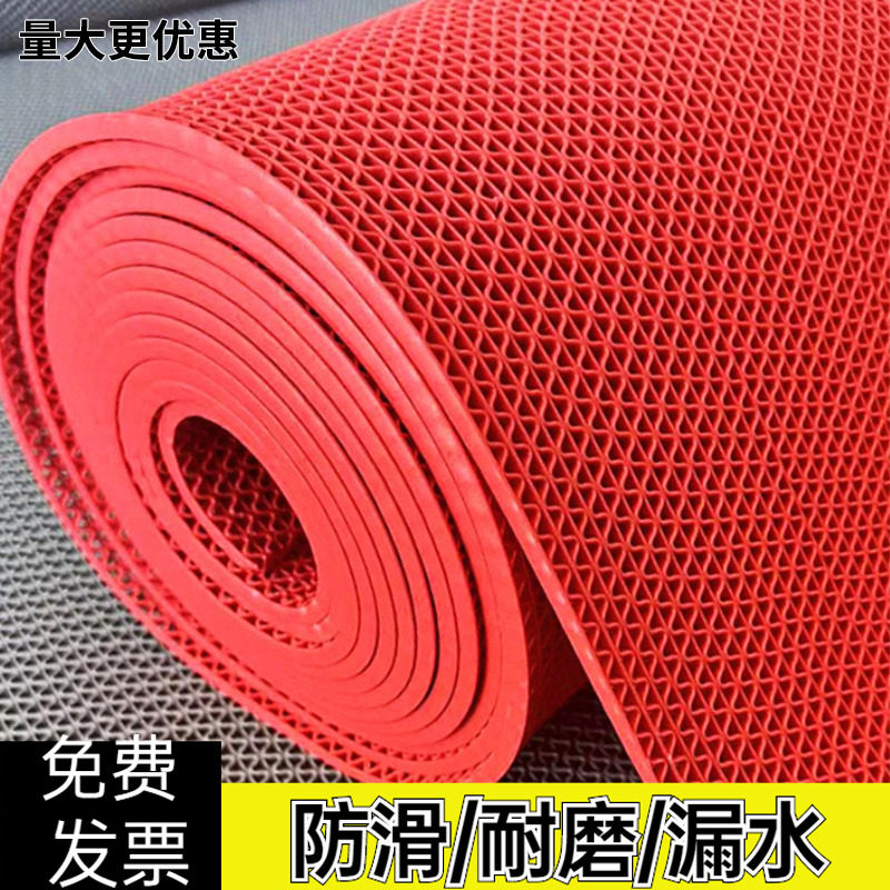 塑料地垫地毯门垫防水防滑防摔商用家用厨房浴室澡堂漏水网格垫子