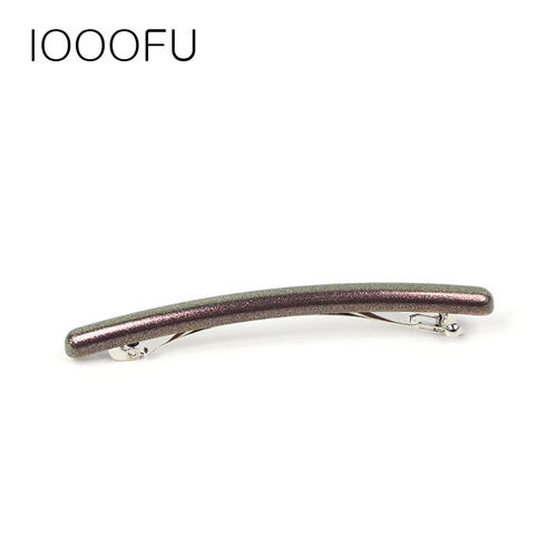 韩国新款带珠光一字发夹发尾顶夹