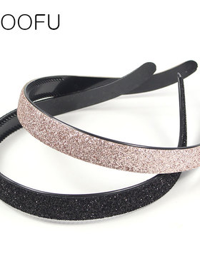 发卡成年发箍女百搭外出带闪头箍 网红发夹水钻头饰防卡耳不勒头