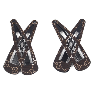 格纹小号刘海夹发卡bb夹组合大牌花纹印花掰掰夹格子碎发卡夹脑后