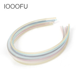 东大门进口果冻亮色纤细发箍透明彩色百搭头箍洗脸敷面膜带齿发卡