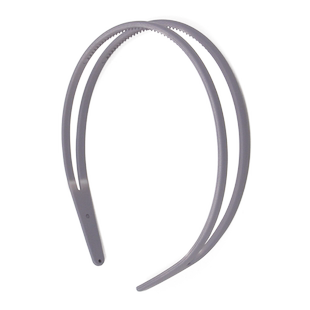 韩国磨砂哑光双层细发箍女简约防滑带齿糖果色压发发卡女百搭外出