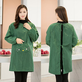 防水家用围裙时尚 反穿衣男女同款 韩版 可爱防油罩衣工作服做饭长袖