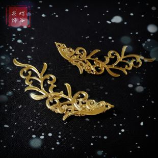 原创汉服头饰掩鬓夹男女古装鬓夹发饰仙气古风发夹