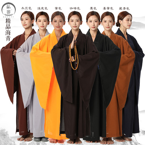 弘菩台湾麻2022夏季海青居士服