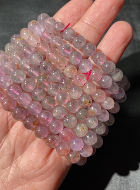 天然紫钛水晶手串饰品男女款超级七极光23一物一图