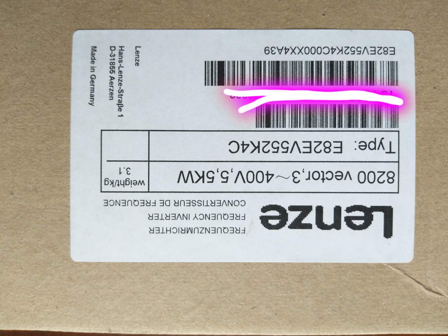 伦茨变频器 lenze变频器 e82ev552k4c200 e82ev552-4c200