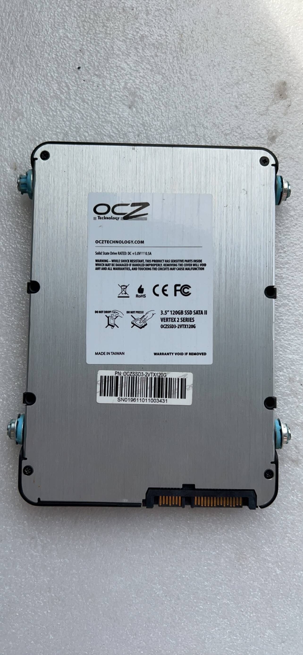 OCZ SATA II 3.5寸 120GB SSD OCZSSD3-2CTX120G固态硬盘120G