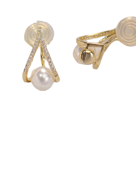 高级感无耳洞蚊香盘耳夹耳饰