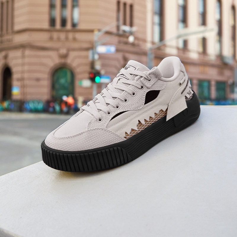 鲨鱼鞋361女鞋运动鞋2025秋冬新款鞋子休闲鞋百搭帆布鞋透气板