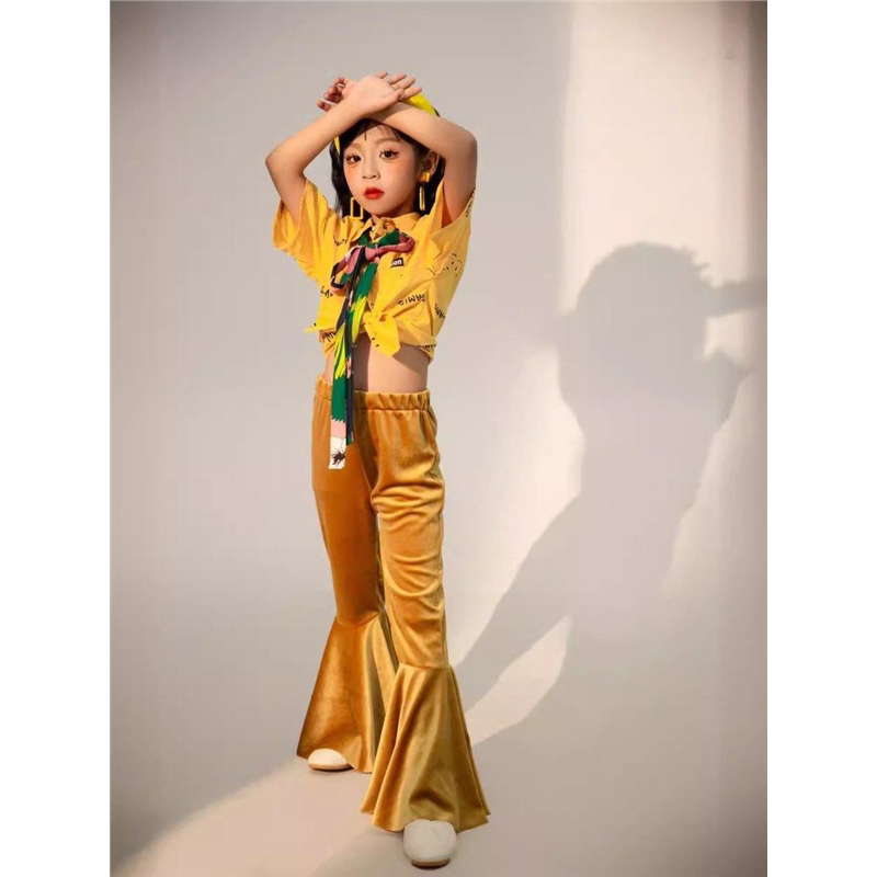 照相馆大赛复古模演出服风车T台港风女童儿童走秀潮机车8090年代