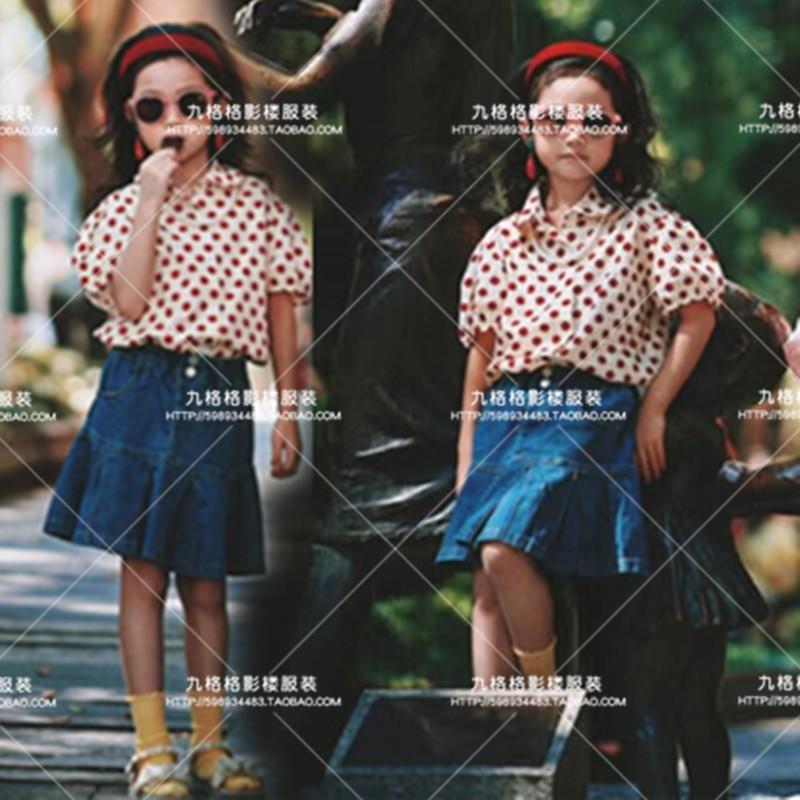女童8090年代复古港风儿童演出服模特舞台走秀潮服幼儿园表演服装