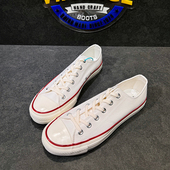 日系冈山久留米硫化鞋 运动板鞋 男女低帮小白鞋 休闲百搭透气帆布鞋