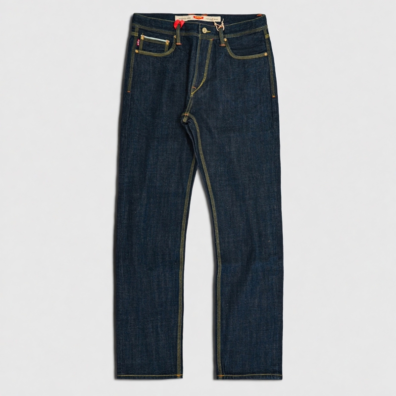 阿美咔叽男装原色牛仔裤经典款