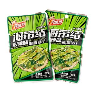 俏扁担海带结绝带双椒山椒海带结香辣海带片丝下饭菜酱菜开袋即食