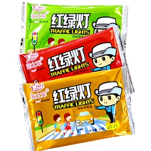 海之军红绿灯辣条零食麻辣片8090后校园怀旧面筋小吃重庆风味甜辣