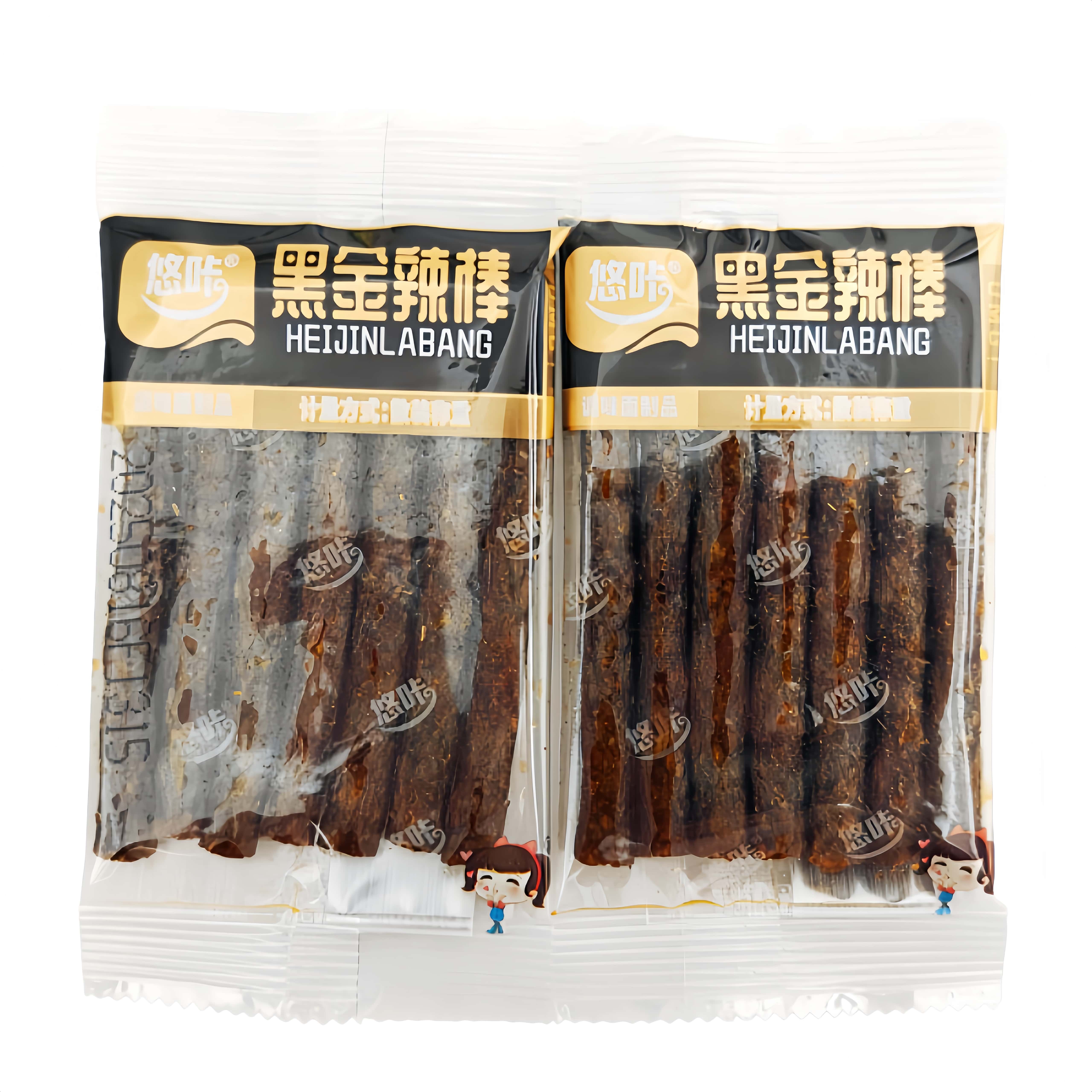 悠咔黑金辣棒面筋辣棒解馋零食调味面制品香辣办公室追剧零食辣条,零食/坚果/特产,面筋制品,淘宝优惠券,粉丝福利购,淘宝优惠卷