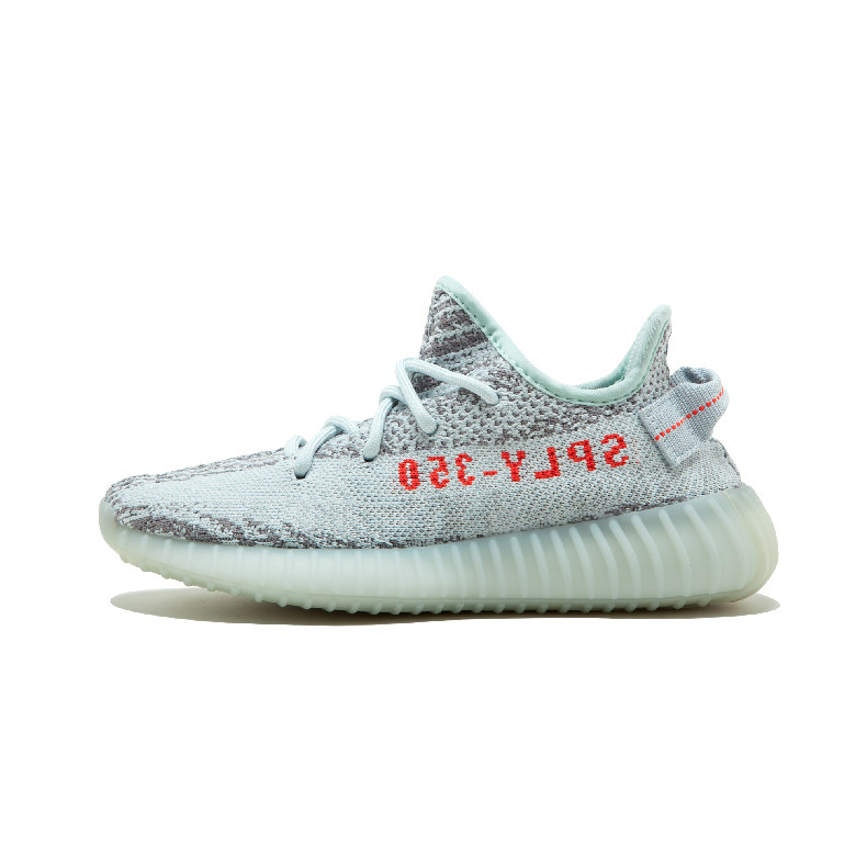 阿迪达斯男鞋女鞋yeezy 350 v2冰蓝斑马运动鞋情侣跑步鞋b37571