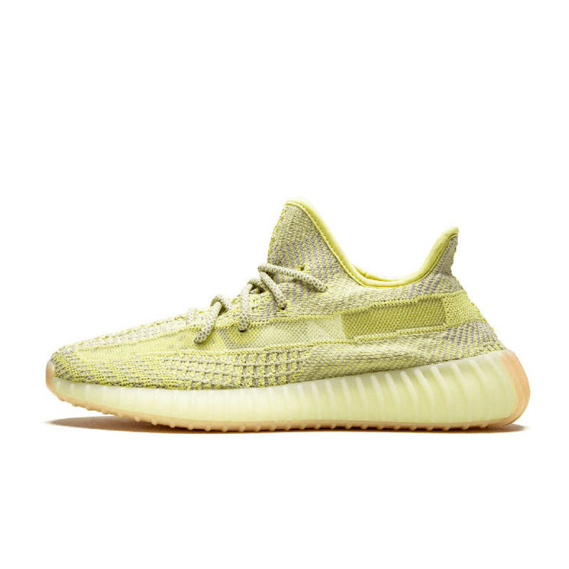 adidas阿迪达斯yeezy 350v2 欧洲限定脏黄油镂空椰子跑步鞋fv3250