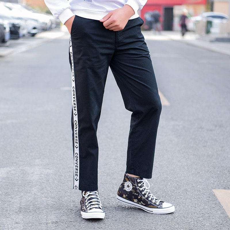 匡威直筒裤男裤2023冬季新款工装裤休闲裤宽松运动裤10008256-a01