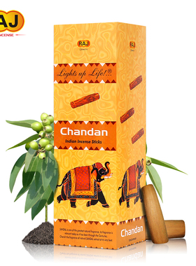 RAJ印度香 檀香Chandan 正品印度原装进口手工香薰熏香线香072