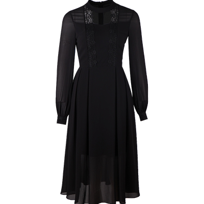 轻奢新款春装名媛风长袖连衣裙