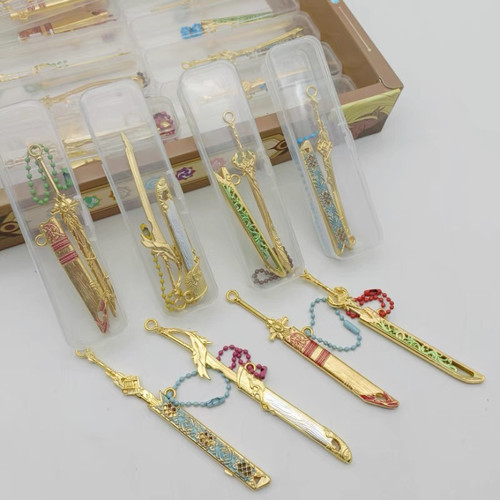 合金兵器挂件模型吃鸡游戏合金剑火焰刀儿童玩具刀鞘兵器炫彩刀剑