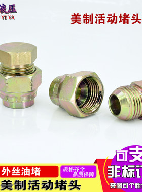 美制外丝堵头内丝活动堵帽