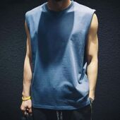 休闲外穿宽松速干背心潮流无袖 2025夏季 男女圆领美式 坎肩男生上衣