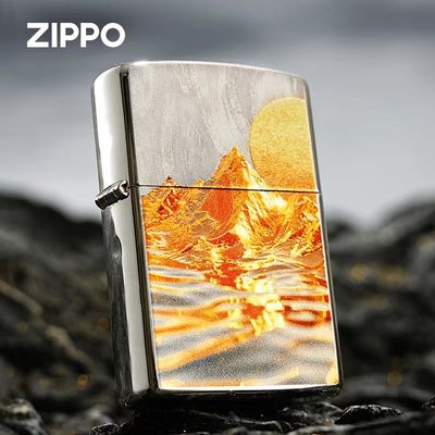 zippo打火机日照金山芝宝官方正品防风男士生日礼物送男友