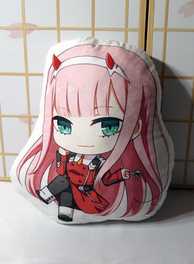 DARLING in the FRANKXX02国家队周边 抱枕公仔动漫礼品包邮