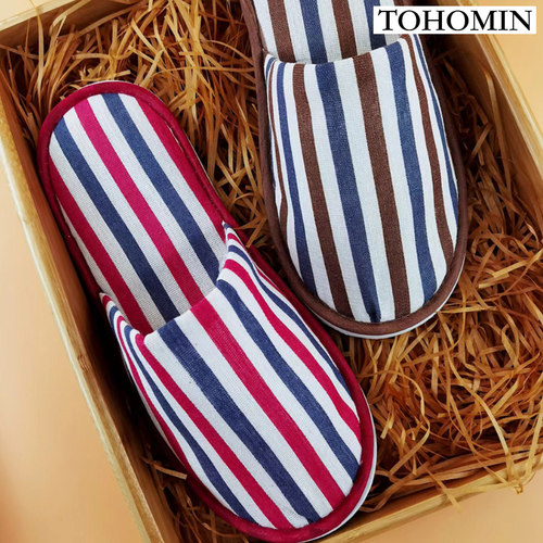 【拍3发6新品】一次性拖鞋彩条