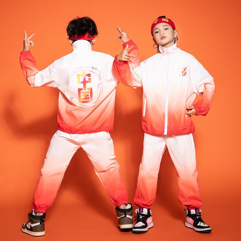 中小学生运动会服装儿童啦啦队舞蹈演出服拉拉操表演服中国风套装