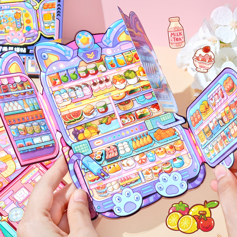 子亦拆解冰箱系列造景贴纸