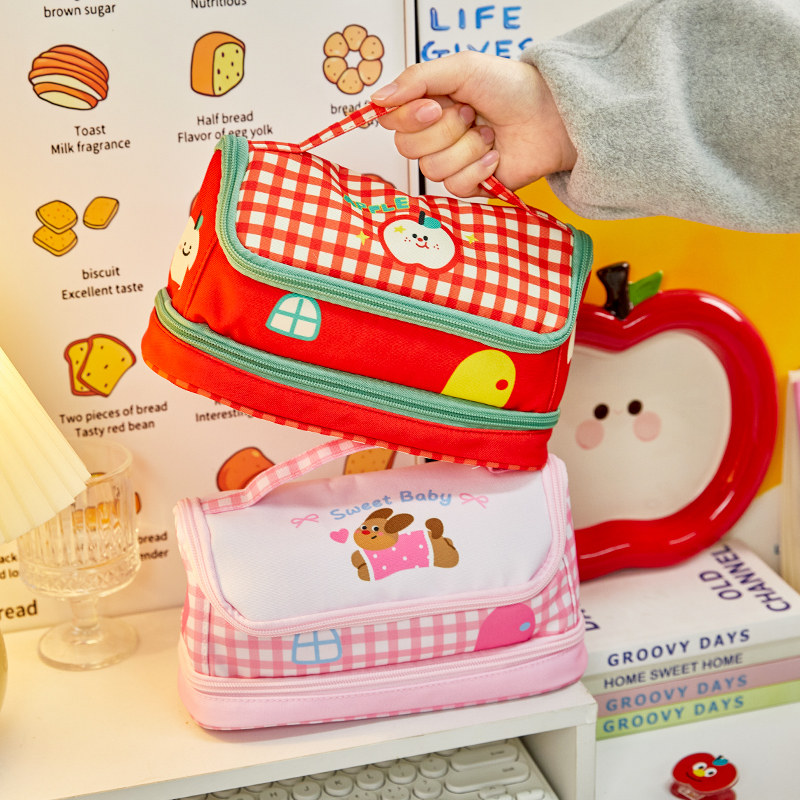 可爱小房子笔袋大容量苹果手提文具盒高颜值ins风初中女生大容量女孩文具袋高中小学生铅笔盒冷门小众不撞款,文具电教/文化用品/商务用品,笔袋,淘宝优惠券,粉丝福利购,淘宝优惠卷