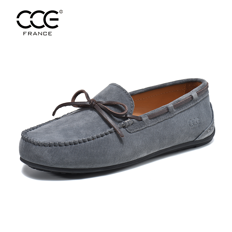 CCE高丝光反绒猪皮豆豆鞋