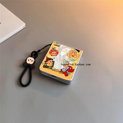 星星人适用小米mixflip华为purax手机壳pocket2硬novaflip三星zflip7564卡通vivox磨砂oppofindn3n2女w25Flip