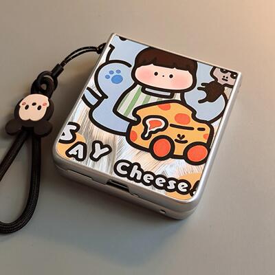 芝士适用小米mixflip华为purax手机壳pocket2硬novaflip三星zflip7564卡通vivox好看oppofindn3n2女0