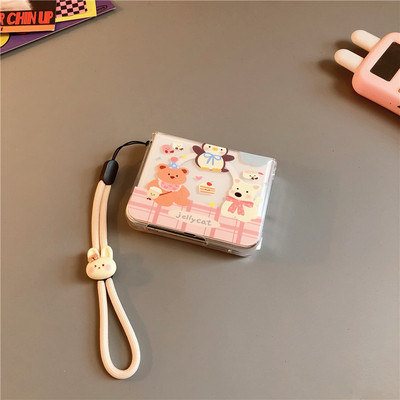 磁吸企鹅适小米mixflip2华为purax手机壳pocket2硬novaflip三星zflip7564卡通vivox透明oppofindn3n2女荣耀v0