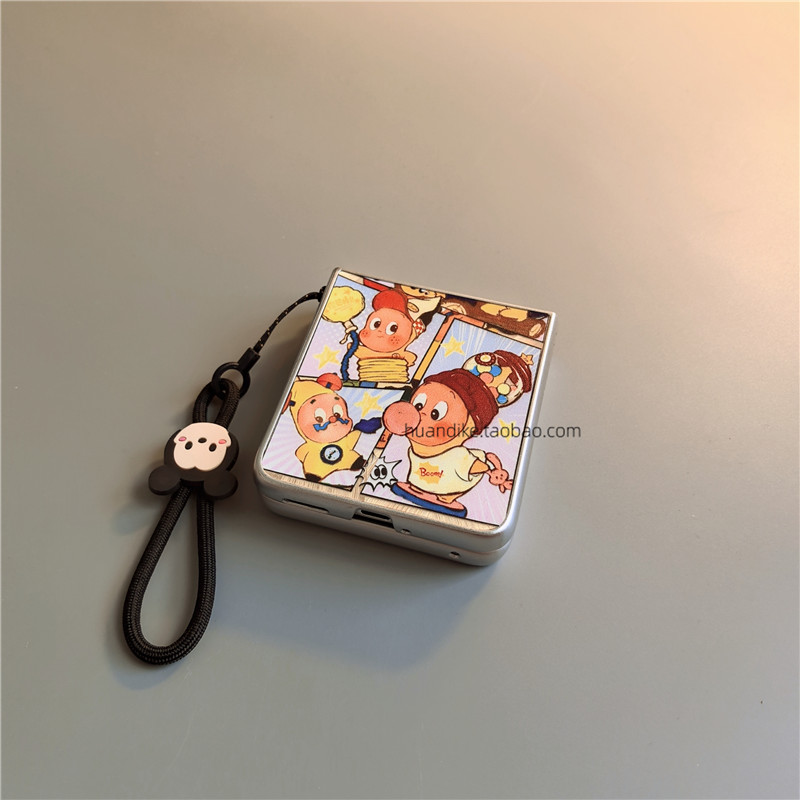 星星人适用小米mixflip2华为purax手机壳pocket2硬novaflip三星zflip7564卡通vivox磨砂oppofindn3n2女荣耀v0