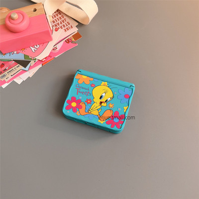 崔迪小鸟波浪边适用华为puraxmax手机壳pocket2硬nova小米mixflip三星zflip7564卡通磨砂oppofindn3n2女w25