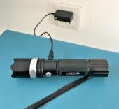 CREE 充电器 LED 锂电池 XML 强光手电筒 电源线