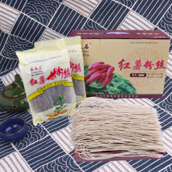 浙江临海红薯面绿豆面沙蒜豆面粉条名牌西点石手工番薯豆面礼盒装